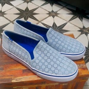 Keds Eyelet Sneakers, light blue, size 8.5
